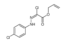 prop-2-enyl 2-chloro-2-[(4-chlorophenyl)hydrazinylidene]acetate Structure