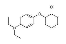 2-[4-(diethylamino)phenoxy]cyclohexan-1-one结构式