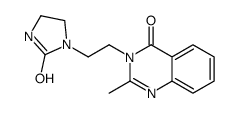 2-methyl-3-[2-(2-oxoimidazolidin-1-yl)ethyl]quinazolin-4-one结构式