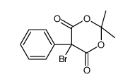 5-bromo-2,2-dimethyl-5-phenyl-1,3-dioxane-4,6-dione结构式