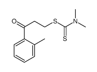 [3-(2-methylphenyl)-3-oxopropyl] N,N-dimethylcarbamodithioate结构式