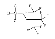 trichloro-[4,4,4-trifluoro-3,3-bis(trifluoromethyl)butyl]silane结构式