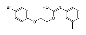 2-(4-bromophenoxy)ethyl N-(3-methylphenyl)carbamate结构式