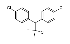 2-chloro-1,1-bis-(4-chloro-phenyl)-2-methyl-propane结构式
