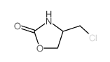 2-Oxazolidinone,4-(chloromethyl)-结构式
