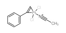 acetonitrile; dichloroplatinum; ethenylbenzene结构式