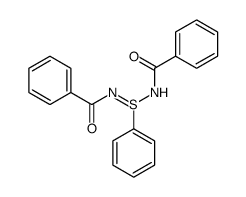 N-(N-benzoyl-S-phenylsulfinimidoyl)benzamide Structure