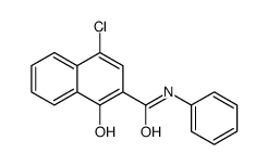 4-chloro-1-hydroxy-N-phenylnaphthalene-2-carboxamide结构式