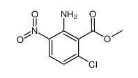 methyl 2-amino-6-chloro-3-nitrobenzoate结构式