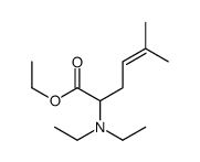 ethyl 2-(diethylamino)-5-methylhex-4-enoate结构式