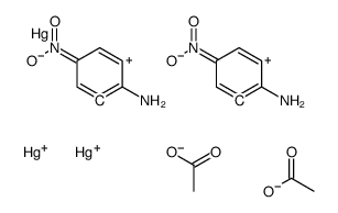 bis[3-(acetyloxymercurio)-2-amino-5-nitrophenyl]mercury Structure