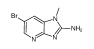 6-bromo-2-aminoimidazo[4,5-b]pyridine结构式