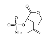 ethyl (2S)-4-methyl-2-sulfamoyloxypent-4-enoate结构式