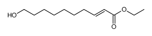 ethyl 10-hydroxydec-2-enoate Structure