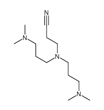 3-[bis[3-(dimethylamino)propyl]amino]propanenitrile Structure