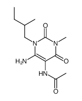 Acetamide,N-[6-amino-1,2,3,4-tetrahydro-3-methyl-1-(2-methylbutyl)-2,4-dioxo-5-pyrimidinyl]- Structure