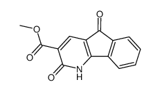 methyl 2,5-dihydro-2,5-dioxo-1H-indeno[1,2-b]pyridine-3-carboxylate Structure