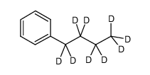 丁苯-D9结构式