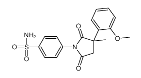 4-[3-(2-methoxyphenyl)-3-methyl-2,5-dioxopyrrolidin-1-yl]benzenesulfonamide Structure