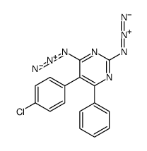 2,4-diazido-5-(4-chlorophenyl)-6-phenylpyrimidine结构式