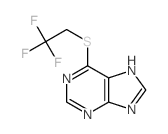 6-(2,2,2-trifluoroethylsulfanyl)-5H-purine结构式