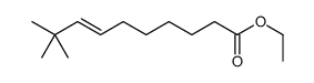 ethyl 9,9-dimethyldec-7-enoate结构式