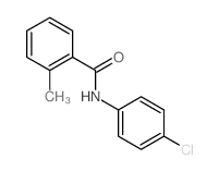 Benzamide,N-(4-chlorophenyl)-2-methyl- Structure