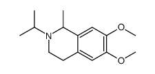 (1S)-6,7-Dimethoxy-1-methyl-2-(1-methylethyl)-1,2,3,4-tetrahydroisoquinoline Structure