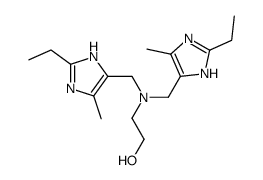 2-[bis[(2-ethyl-5-methyl-1H-imidazol-4-yl)methyl]amino]ethanol结构式
