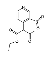 ethyl 2-(3-nitropyridin-4-yl)-3-oxobutanoate结构式