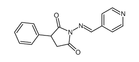 3-phenyl-1-[(E)-pyridin-4-ylmethylideneamino]pyrrolidine-2,5-dione Structure