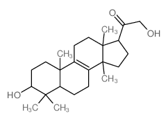 2-hydroxy-1-(3-hydroxy-4,4,10,13,14-pentamethyl-2,3,5,6,7,11,12,15,16,17-decahydro-1H-cyclopenta[a]phenanthren-17-yl)ethanone结构式