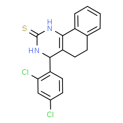 4-(2,4-dichlorophenyl)-3,4,5,6-tetrahydrobenzo[h]quinazoline-2(1H)-thione Structure