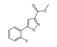 5-(2-氟苯基)异噁唑-3-甲酸甲酯结构式