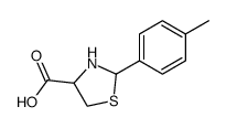 2-p-tolyl-thiazolidine-4-carboxylic acid结构式