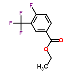 Ethyl 4-fluoro-3-(trifluoromethyl)benzoate结构式