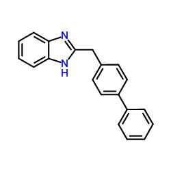 2-([1,1'-联苯]-4-基甲基)-1H-苯并[d]咪唑结构式