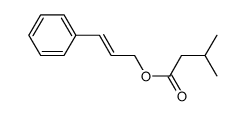 (E)-cinnamyl isovalerate structure