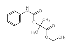 ethyl 2-methyl-2-(phenylcarbamoyloxy)propanoate Structure