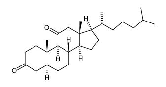 5α-cholestane-3,11-dione Structure