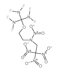 Methanetriamine,N,N,N',N',N'',N''-hexafluoro-1-[2-[nitro(2,2,2-trinitroethyl)amino]ethoxy]-结构式