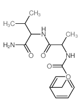 benzyl N-[1-[(1-carbamoyl-2-methyl-propyl)carbamoyl]ethyl]carbamate结构式