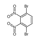 1,4-dibromo-2,3-dinitrobenzene structure