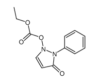 1,2-dihydro-3-oxo-2-phenyl-3H-pyrazol-1-yl ethyl carbonate结构式