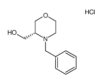 (R)-(4-benzylmorpholin-3-yl)methanol hydrochloride Structure