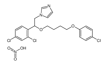 1-(beta-(4-(p-Chlorphenoxy)-butoxy-2,4-dichlorphenaethyl))-imidazol-ni trat [German]结构式