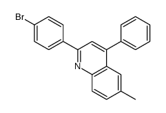 2-(4-bromophenyl)-6-methyl-4-phenylquinoline Structure