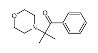 2-methyl-2-morpholin-4-yl-1-phenylpropan-1-one结构式