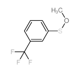 1-methoxysulfanyl-3-(trifluoromethyl)benzene结构式