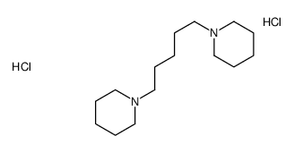 1-(5-piperidin-1-ylpentyl)piperidine,dihydrochloride Structure